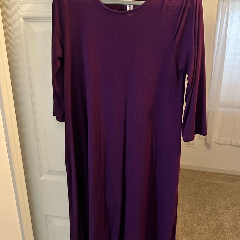 Elegant Purple Women's Dress